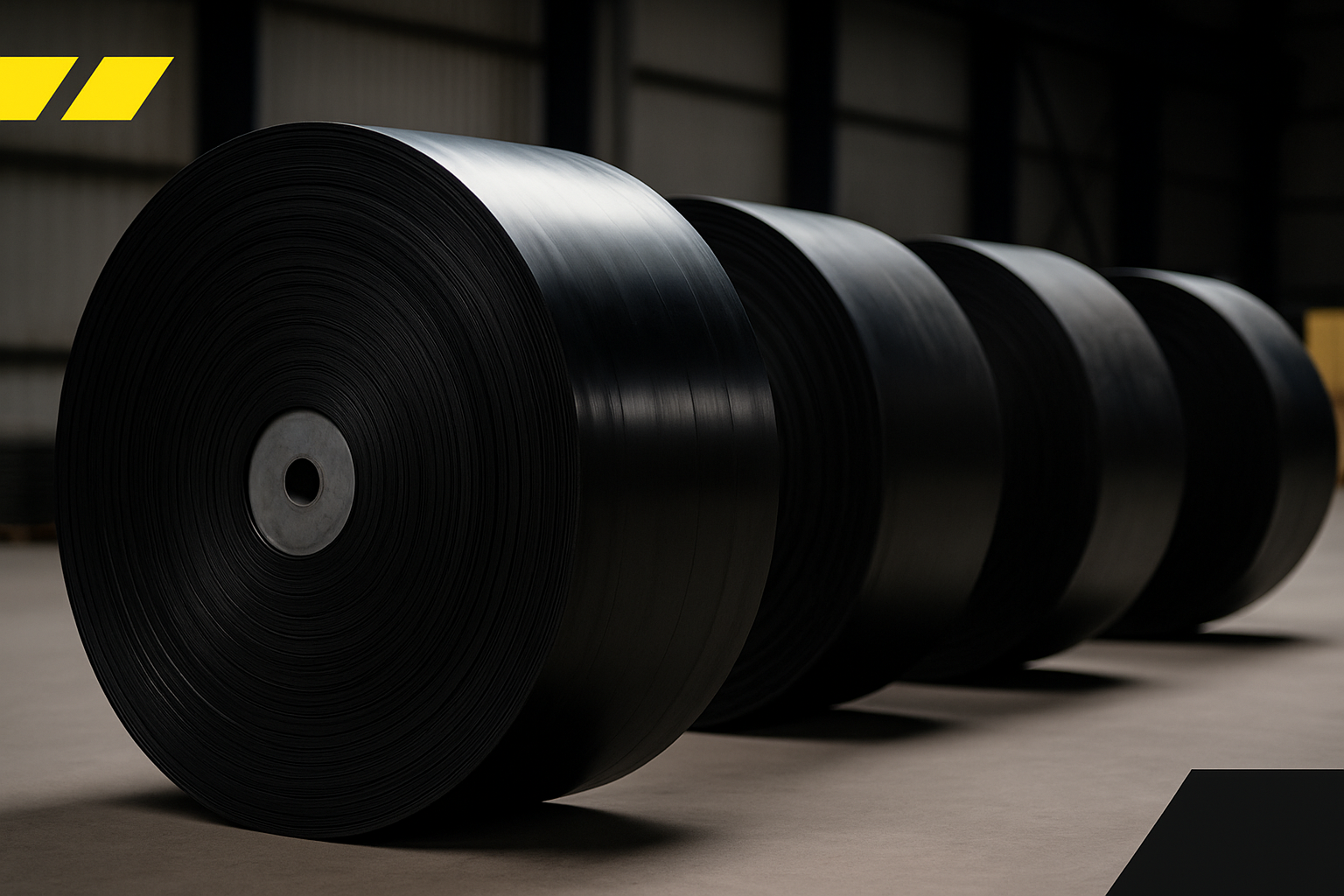 Rubber conveyor belts